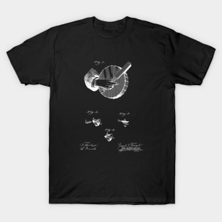 Banjo Thimble Vintage Patent Drawing T-Shirt